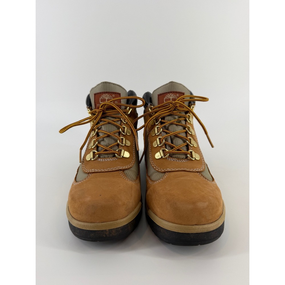 Timberland Field Boots Brown Tan Beef and Broccoli 15945 Boys Size 5 US